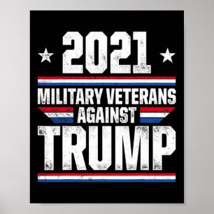 Military Veterans Against Trump Violate Usa Electi Poster