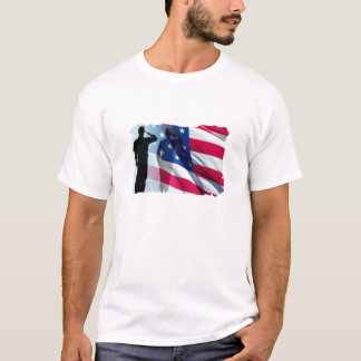 Military Veterans Day Salute the Flag T-Shirt
