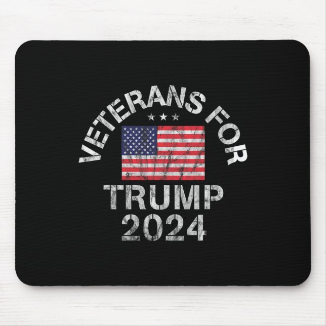 Military Veterans For Trump 2024  Mouse Pad (Front)
