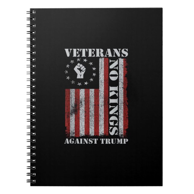 Military Veterans Protest Flag Patriotic Freedom Notebook (Front)
