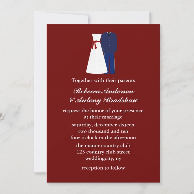 Military Wedding Invitations (Front)