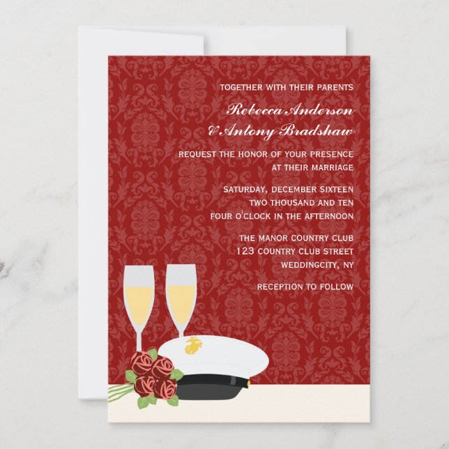 Military Wedding Invitations (Front)
