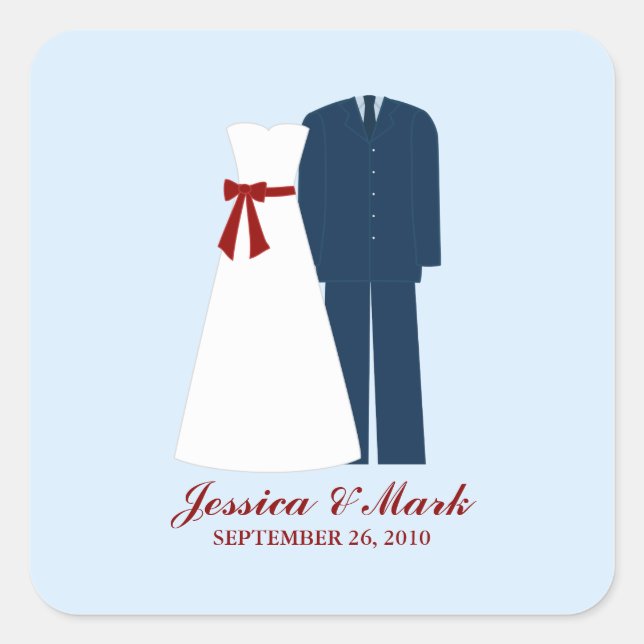 Military Wedding Stickers (Front)