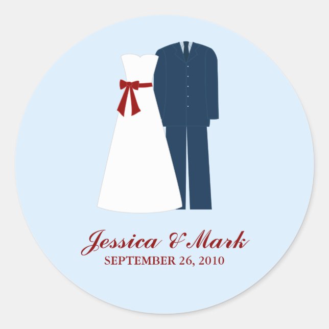 Military Wedding Stickers (Front)