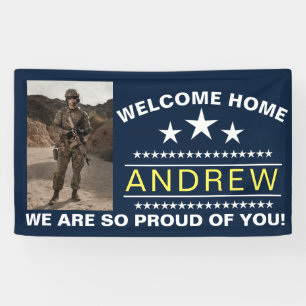 Military Welcome Home Banner - Army National Guard