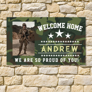 Military Welcome Home Banner - Army National Guard