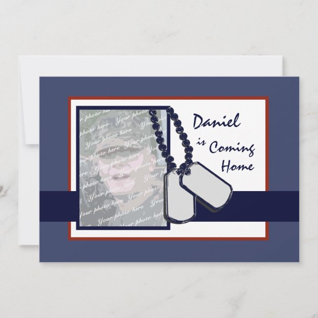 Military Welcome Home Invitation (Front)