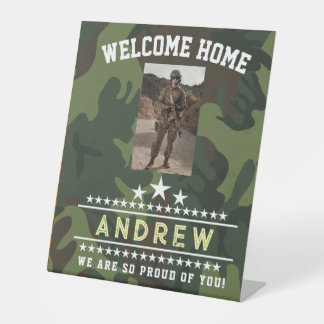 Military Welcome Home Pedestal Sign – Army Nationa