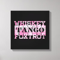 Military Whiskey Tango Foxtrot Pink Camo