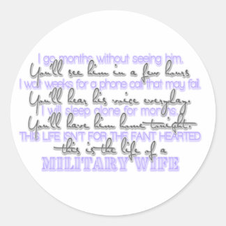 Military Wife Sticker
