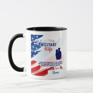 Military Wife Two-Tone Coffee Mug