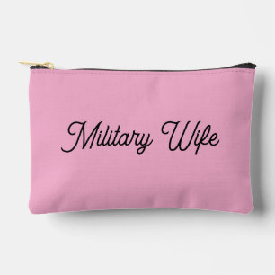 Military Wife  zip bag