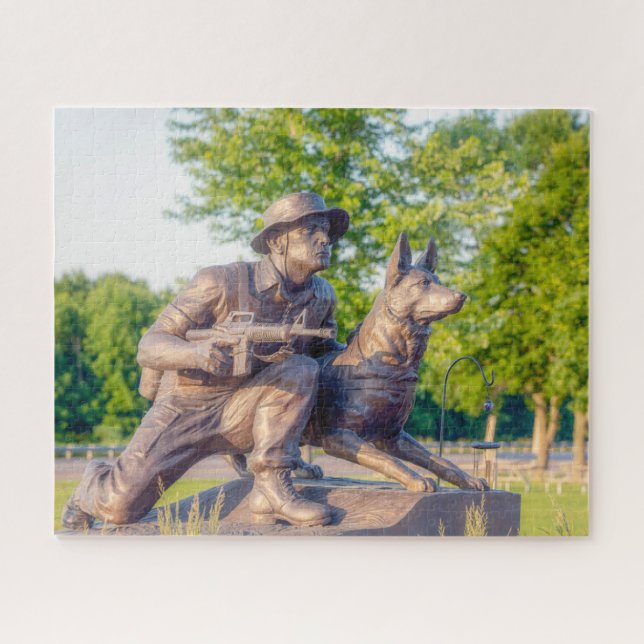 Military Working Dog Memorial Jigsaw Puzzle (Horizontal)