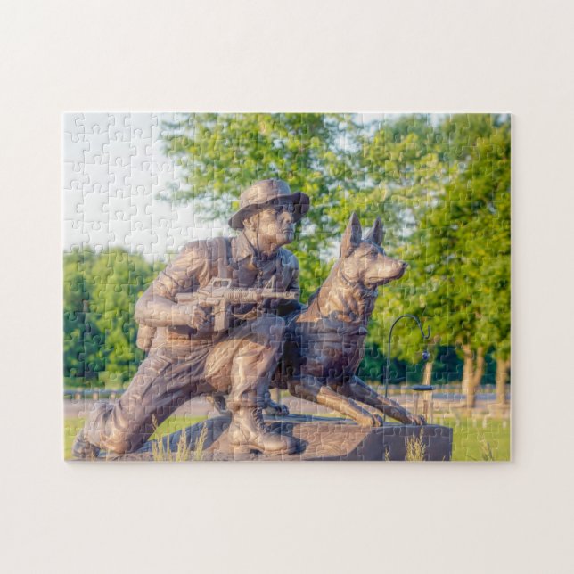 Military Working Dog Memorial Jigsaw Puzzle (Horizontal)