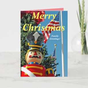 Military Xmas Standard,5" x 7"Folded Greeting Card