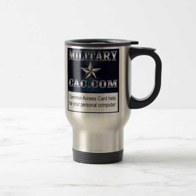 MilitaryCAC Coffee travel mug (Right)