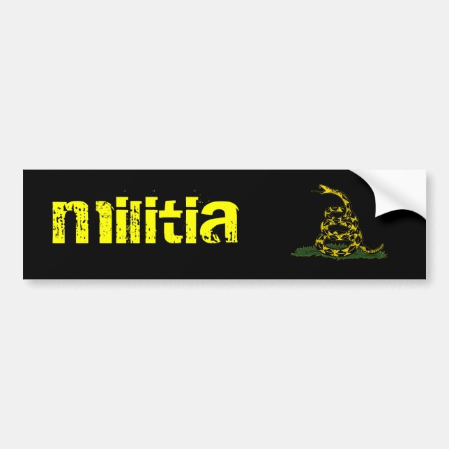 militia Bumper Sticker (Front)