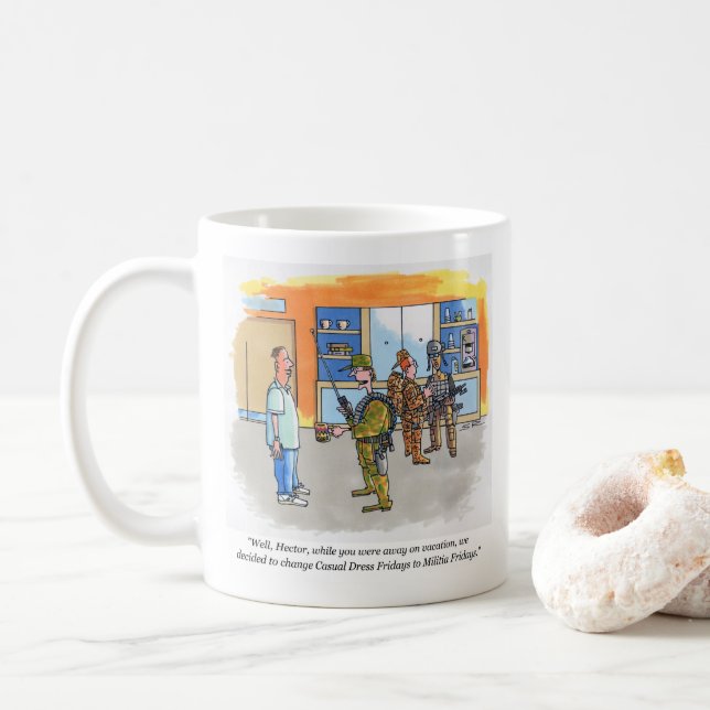 Militia Fridays mug (With Donut)