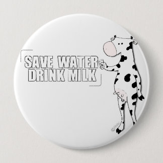 milk 10 cm round badge