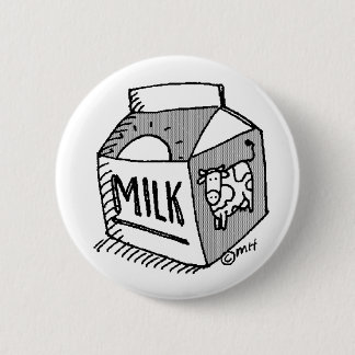 milk 6 cm round badge