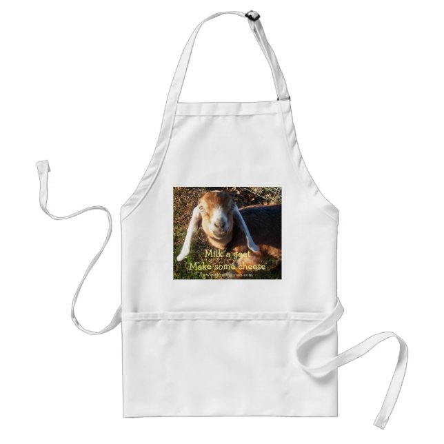 Milk a goat Make some cheese apron (Front)