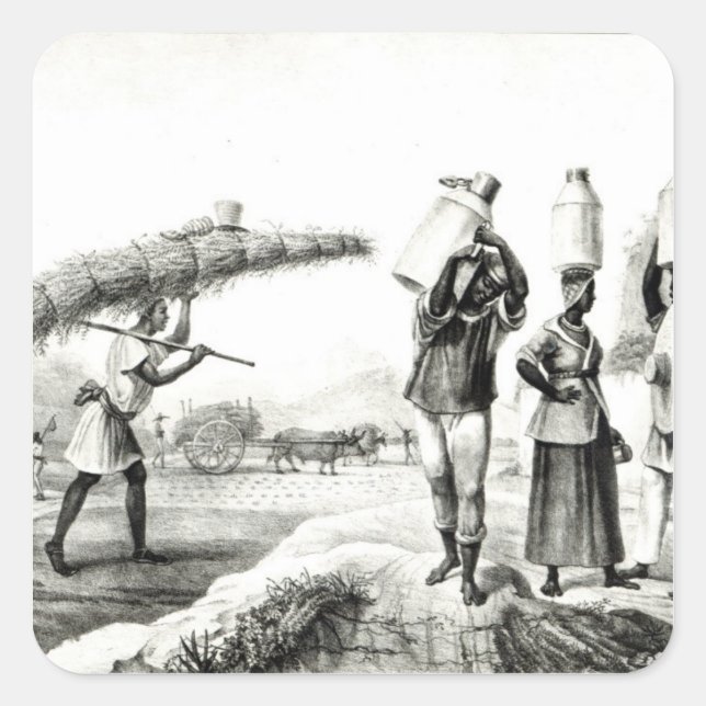 Milk and Capim Vendors Square Sticker (Front)