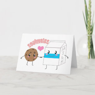 Milk and Cookie Greeting Card (Horizontal)