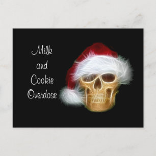 Milk and Cookie Overdose Postcard