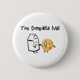 Milk and Cookies 6 Cm Round Badge