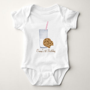 milk and cookies baby bodysuit