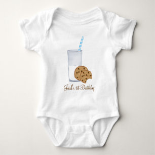 milk and cookies baby bodysuit