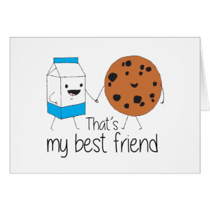 Milk and Cookies Best Friends BFF Friendship Art