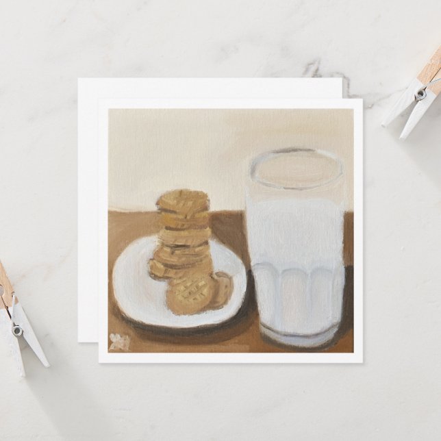 Milk and Cookies Card (Front/Back In Situ)