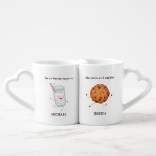 Best Friends Mug - We Go Together Like Milk and Cookie, Bestie Gift