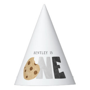 Milk and cookies first birthday party hats