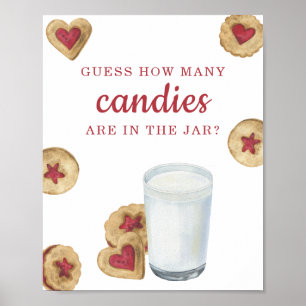 Milk and Cookies - Guess how many candies Poster