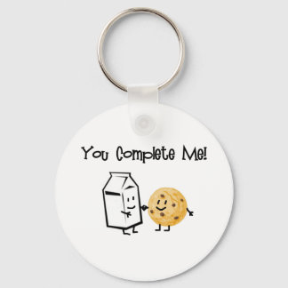 Milk and Cookies Key Ring