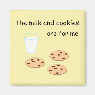 milk and cookies magnet