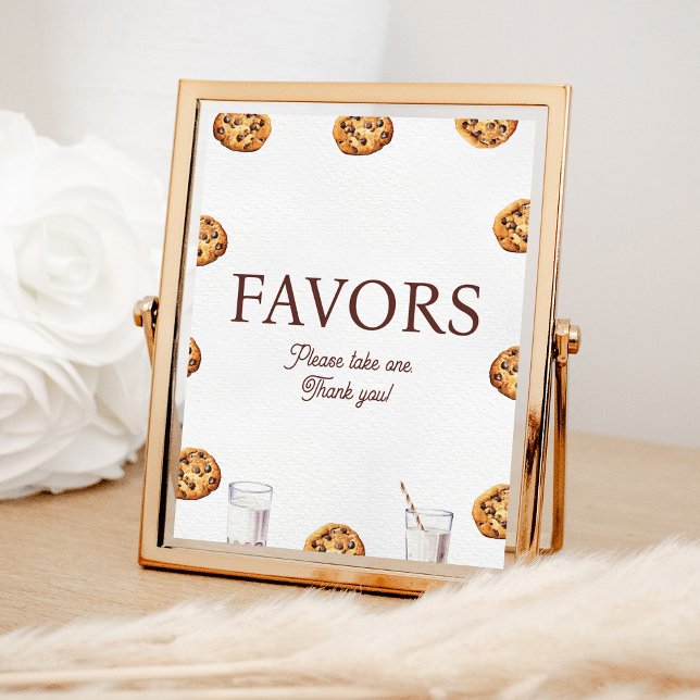 Milk and Cookies Party Favours Sign (Creator Uploaded)