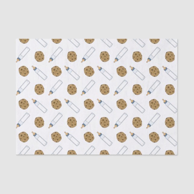 Milk and Cookies Popping Bottles Tissue Paper (Front)