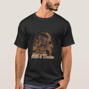 Milk and Cookies Santa Claus Christmas Vintage T-Shirt