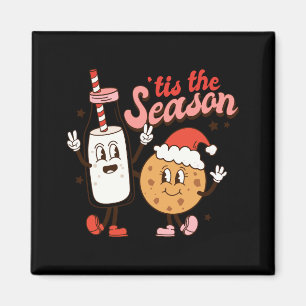 Milk And Cookies Tis The Season Holiday Magnet