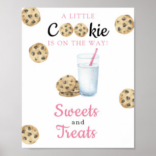 Milk Baby shower Sweets and treats Poster