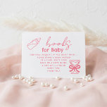 Milk Bottle and Champagne Books For Baby Request Enclosure Card<br><div class="desc">Fun whimsical milk bottle and champagne glass "Books for Baby" enclosure cards</div>