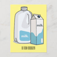 Milk cartoon illustration