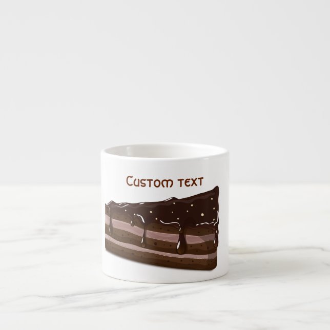Milk Chocolate cake. Espresso Cup (Front)