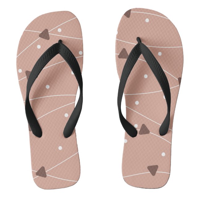 Milk Chocolate Chips Pattern Jandals (Footbed)