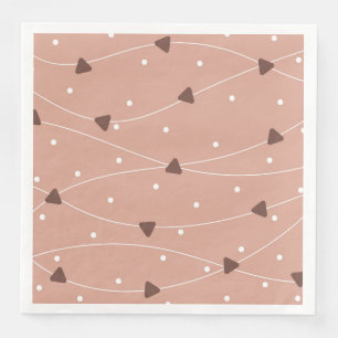 Milk Chocolate Chips Pattern Napkin