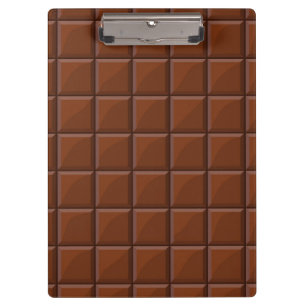 Milk chocolate clipboard