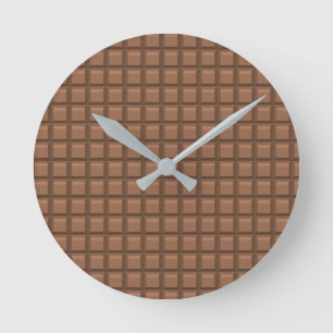 Milk Chocolate Round Clock